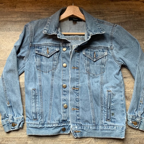 Forever 21 jean jacket size small korea - Picture 2 of 5